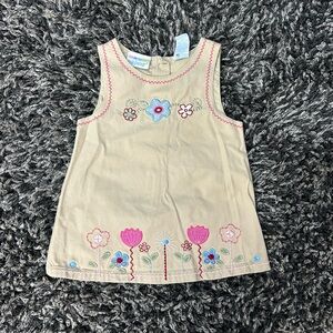 Vintage Miniwear Floral Embroidered Dress